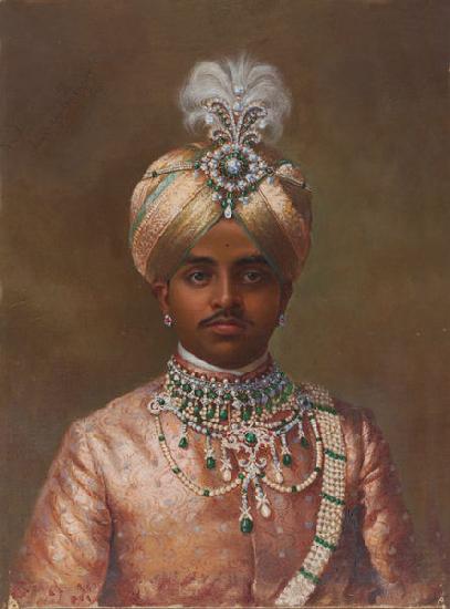Krishna Raja Wadiyar IV Portrait of Maharaja Sir Sri Krishnaraja Wodeyar Bahadur oil painting picture